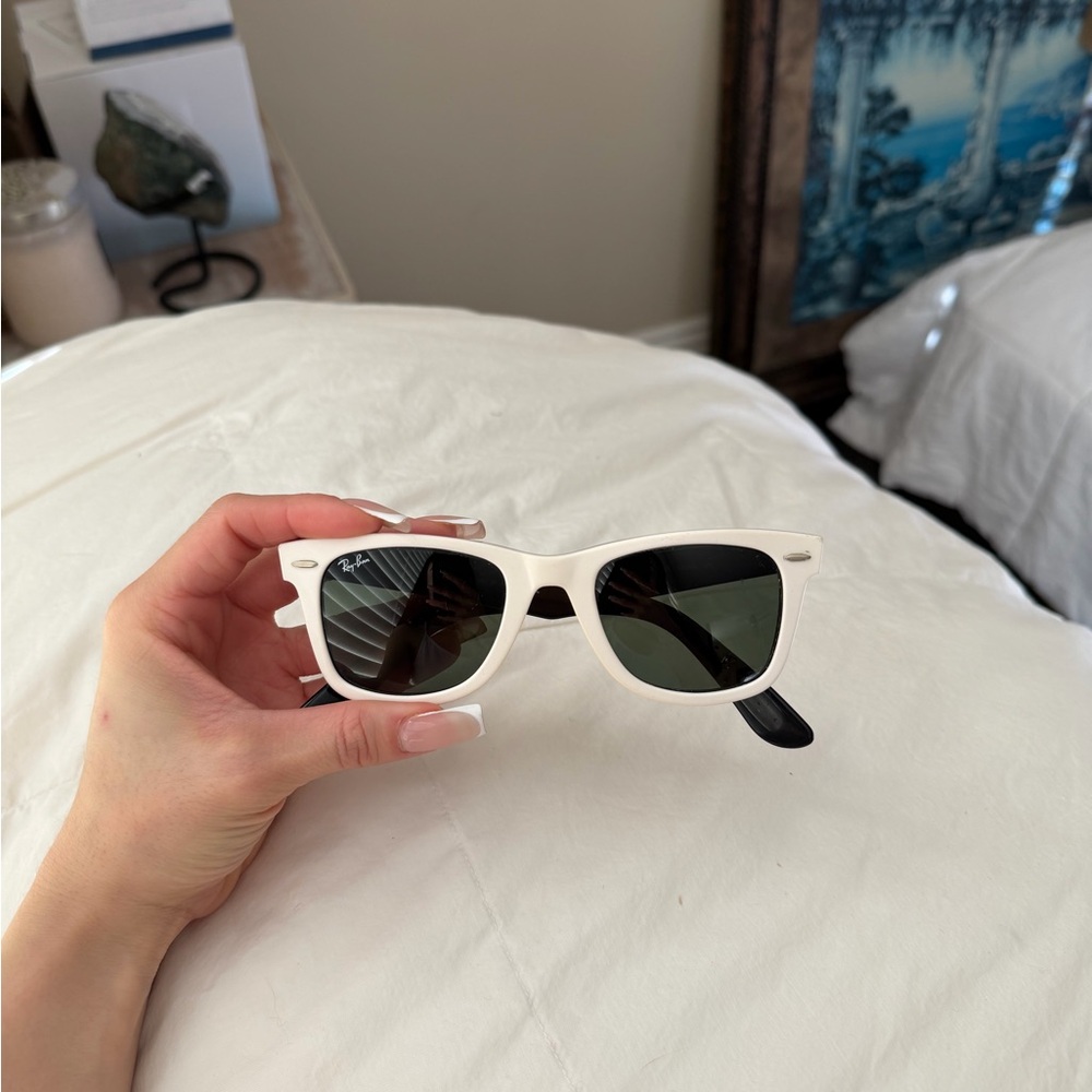 Ray-Ban Ivory Sunglasses with Dark Lenses